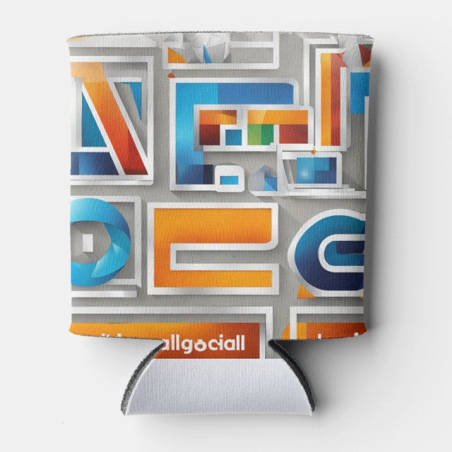 Enfriador De Latas Vibrante diseño de Gorras urbanos (Anverso)