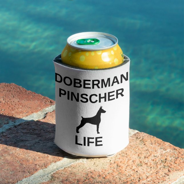 Enfriador De Latas vida de doberman pinscher (Piscina in situ)