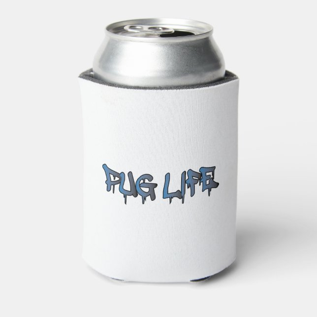 Enfriador De Latas Vida de Pug (Reverso de la lata)