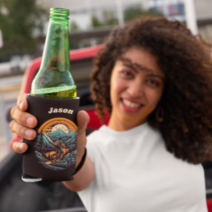 Enfriador De Latas Vida en bicicleta, personalizable retro