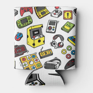 Enfriador De Latas Videojuego, conjunto de doodle