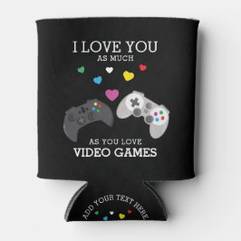 Enfriador De Latas Videojuegos divertidos de 'Te quiero' | Personaliz