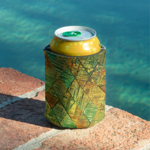 Enfriador De Latas Vidrio moderno decorativo geométrico teñido