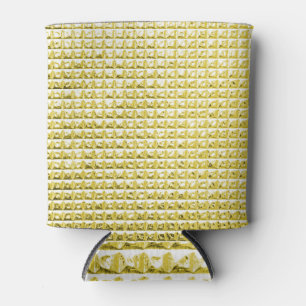 Enfriador De Latas Vidrio negro dorado: superficie lujosa.