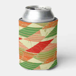 Enfriador De Latas Viejo y desteñido Naranja rojo verde amarillo