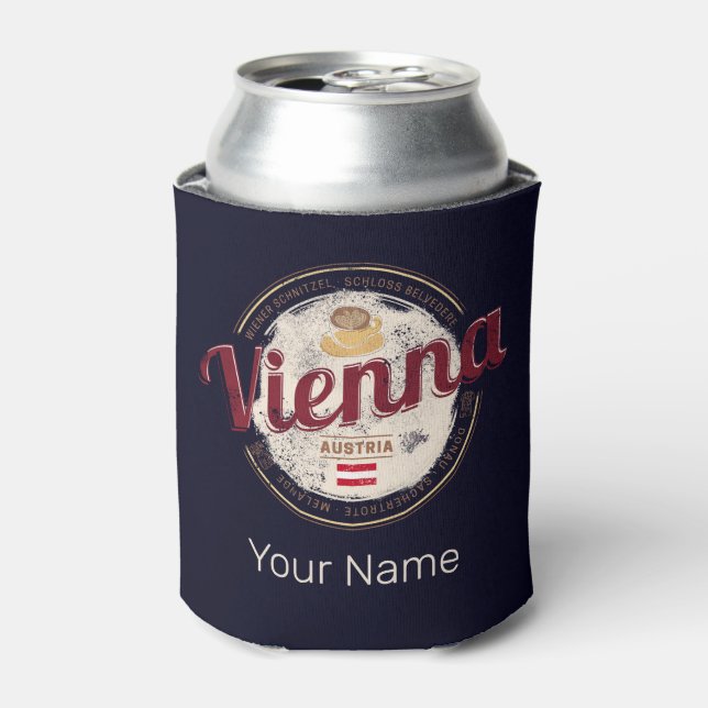 Enfriador De Latas Viena Austria Capital Vienesa Melange (Lata Anverso)