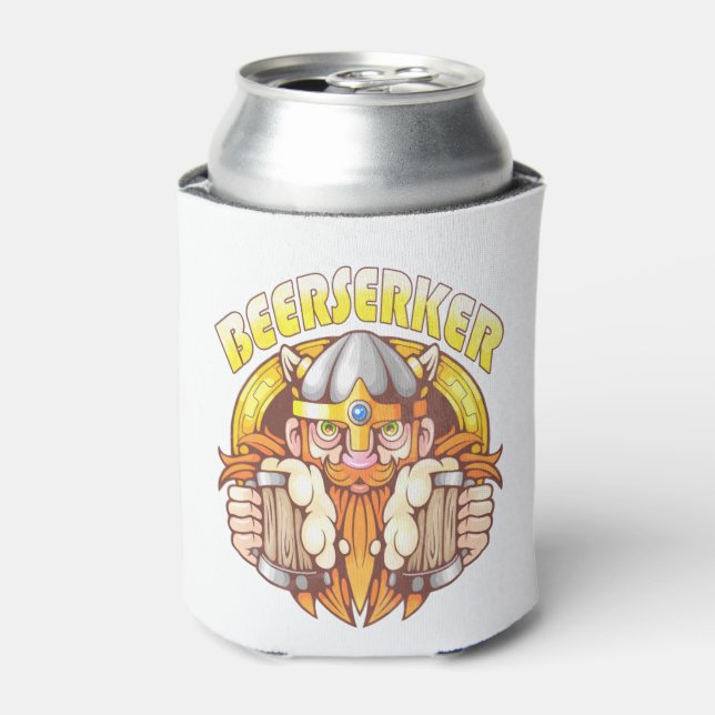 Enfriador De Latas vigila con cerveza (Lata Anverso)