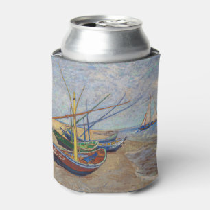 Enfriador De Latas Vincent van Gogh - Barcas de Pesca en la Playa