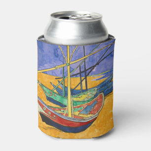 Enfriador De Latas Vincent van Gogh - Barcas de Pesca en la Playa