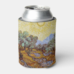 Enfriador De Latas Vincent van Gogh - Olivos, cielo amarillo y sol