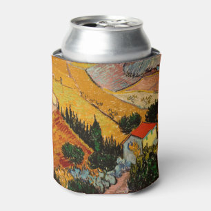 Enfriador De Latas Vincent van Gogh - Paisaje, Casa y Labrador