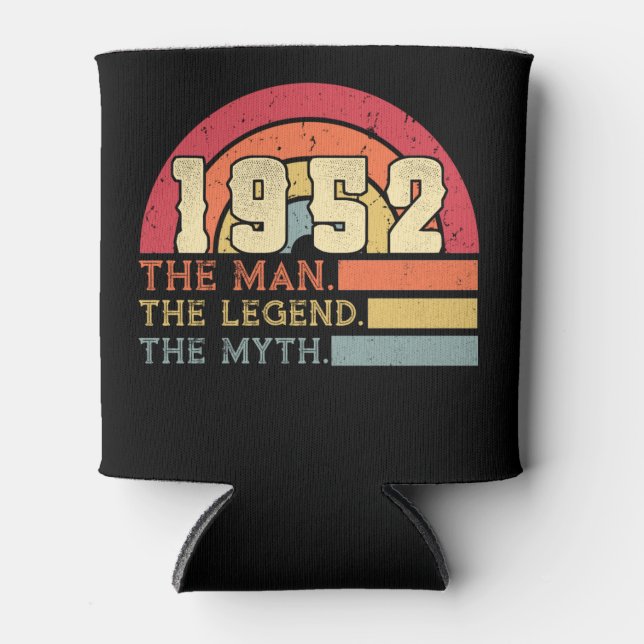 Enfriador De Latas Vintage 1952 Cumpleaños (Anverso)