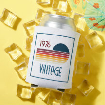 Vintage 1976 Retro Stripe Sun 50 cumpleaños