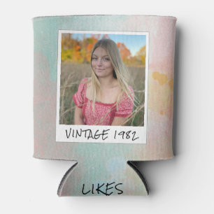 Enfriador De Latas Vintage 1982 40th Birthday Photo Refrigerador de b