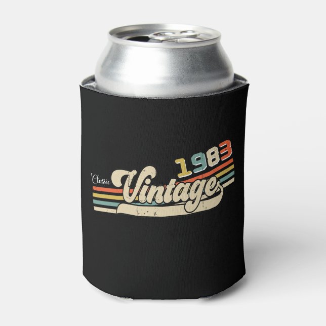 Enfriador De Latas Vintage 1983, 40 cumpleaños (Lata Anverso)