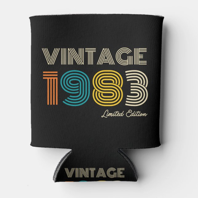 Enfriador De Latas Vintage 1983 41º cumpleaños (Anverso)