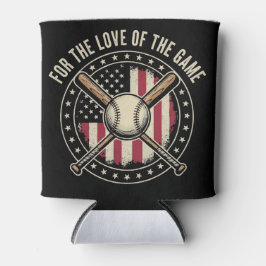 Enfriador De Latas Vintage American Baseball Patriotic Pastime Sports