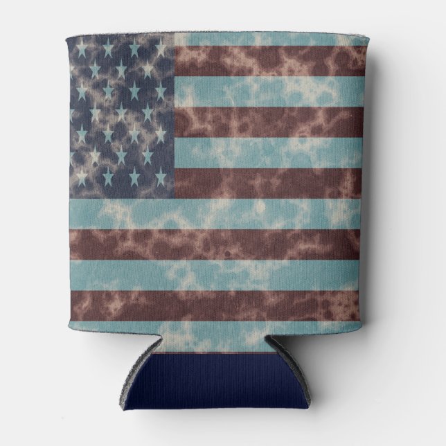 Enfriador De Latas Vintage American Flag Cooler (Anverso)