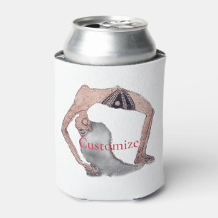 Enfriador De Latas Vintage Backbend Yoga Pose Thunder_Cove
