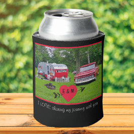 Enfriador De Latas Vintage Camper y Retro Truck Valentine
