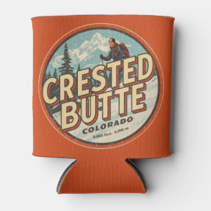 Enfriador De Latas vintage crested butte colorado montaña al aire lib