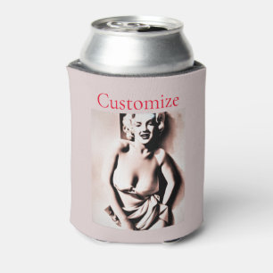 Enfriador De Latas Vintage Cute Blonde Thunder_Cove