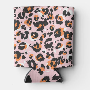 Enfriador De Latas Vintage de impresión de leopardo clásico