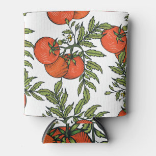 Enfriador De Latas Vintage de tomate: Ilustracion del mercado agrícol