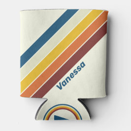 Enfriador De Latas Vintage Five Stripes with Name