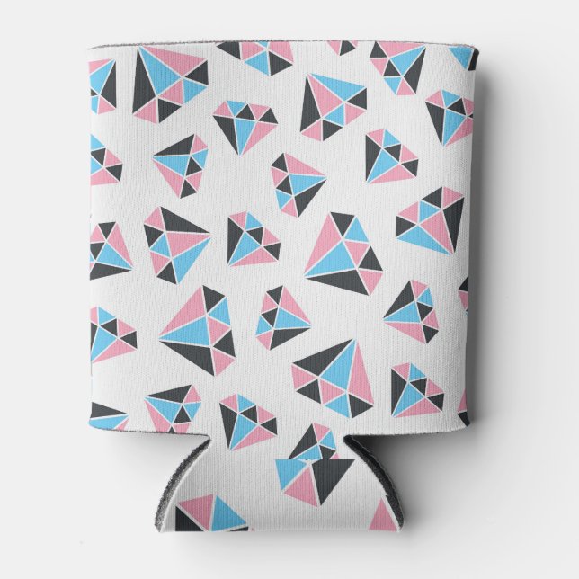 Enfriador De Latas Vintage Gemstone Seamless Ilustracion (Anverso)