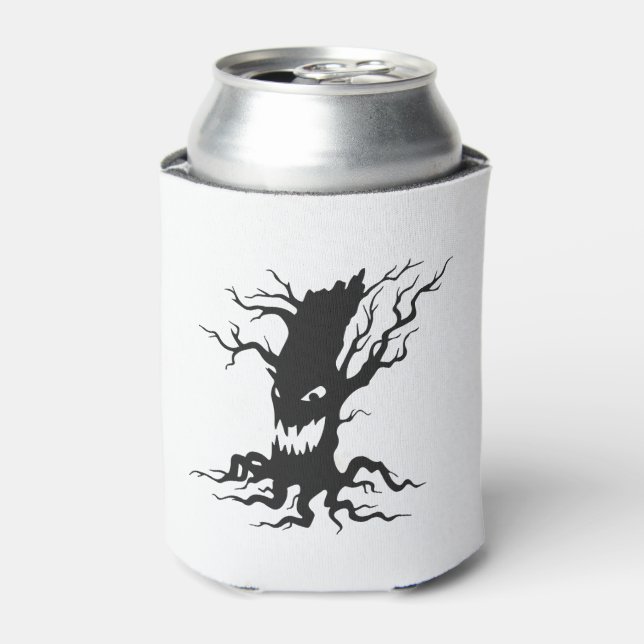 Enfriador De Latas Vintage Haunted tree Halloween (Lata Anverso)