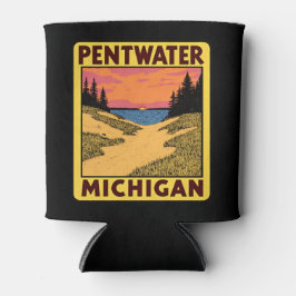 Enfriador De Latas Vintage Pentwater Michigan