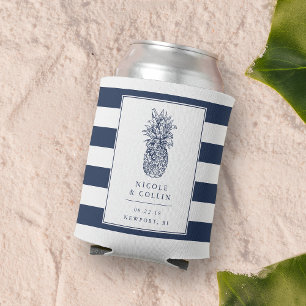 Enfriador De Latas Vintage Pineapple Wedding Favor