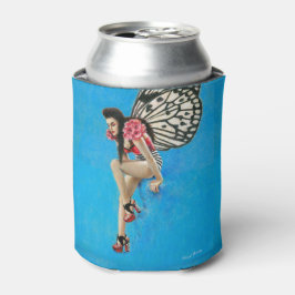 Enfriador De Latas Vintage Rockabilly Fairy Refrigerador de bebidas