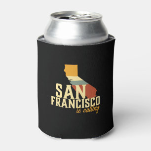 Enfriador De Latas Vintage San Francisco California Mapa de la ciudad