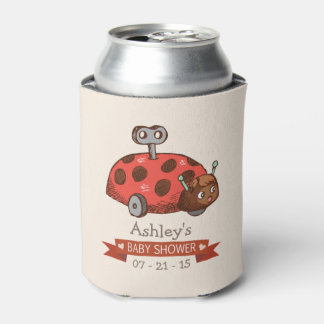 Enfriador De Latas Vintage Toy Ladybug Baby Shower