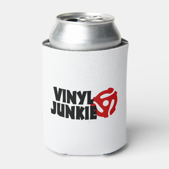 Enfriador De Latas Vinyl Junkie (Lata Anverso)