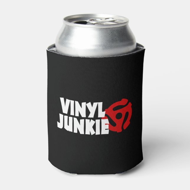Enfriador De Latas Vinyl Junkie (Lata Anverso)