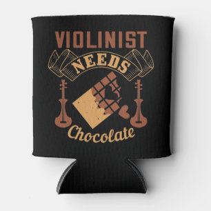 Enfriador De Latas Violin - Violinista Necesita Chocolate
