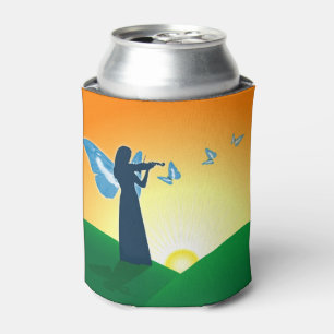 Enfriador De Latas Violinista y mariposa