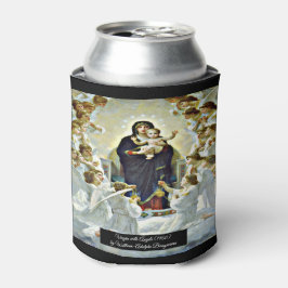 Enfriador De Latas Virgen Bouguereau con ángeles