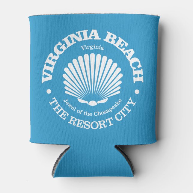 Enfriador De Latas Virginia Beach (concha de mar) (Anverso)