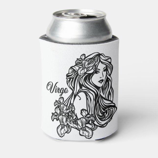 Enfriador De Latas Virgo El Zodiaco Virgen (Reverso de la lata)