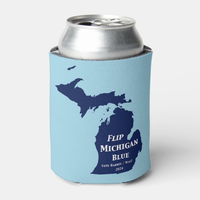 Enfriador De Latas Voltear Michigan Blue en 2024 (Lata Anverso)