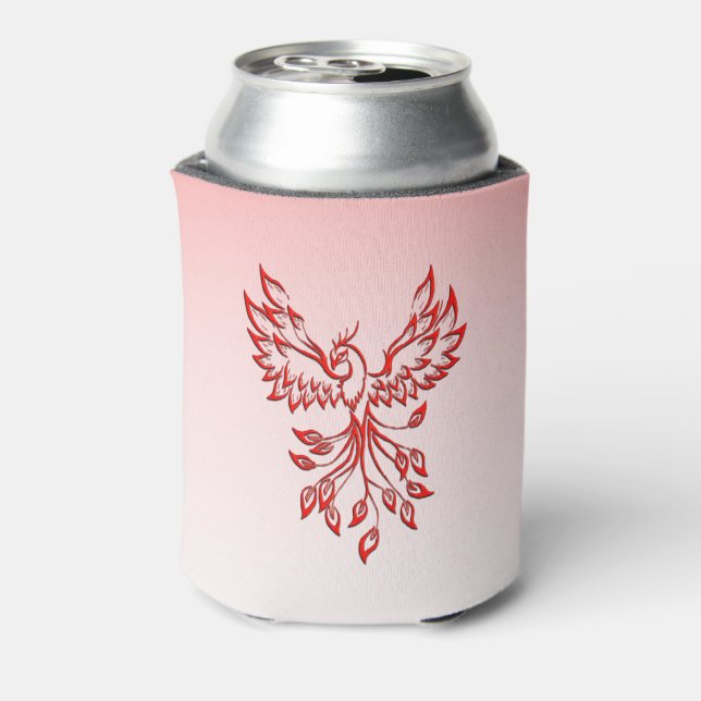 Enfriador De Latas Vuelo de un Fénix Rojo  (Reverso de la lata)