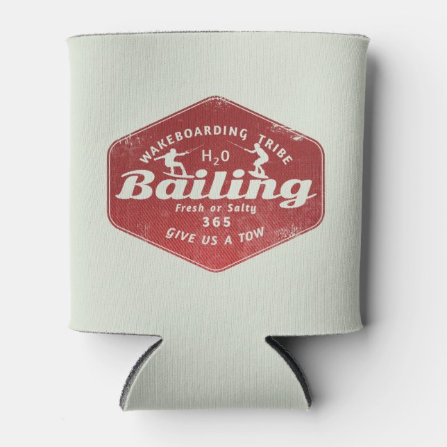 Enfriador De Latas Wakeboarding Wakeboarder (Anverso)