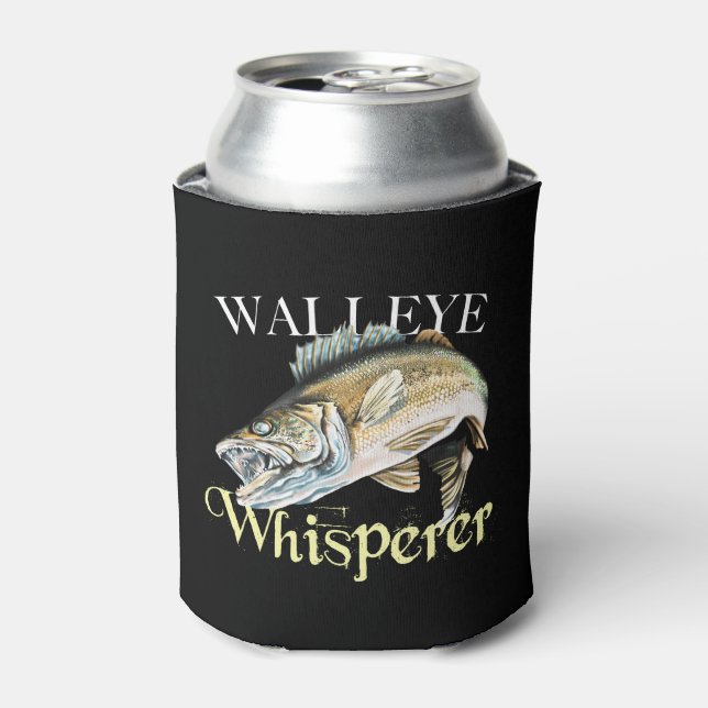 Enfriador De Latas Walleye Whisperer Dark (Lata Anverso)