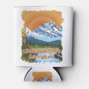 Enfriador De Latas Wanderlust Adventure Vintage estilo Viaje