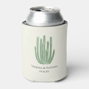 Enfriador De Latas Watercolor Organ Pipe Cactus Wedding Favor