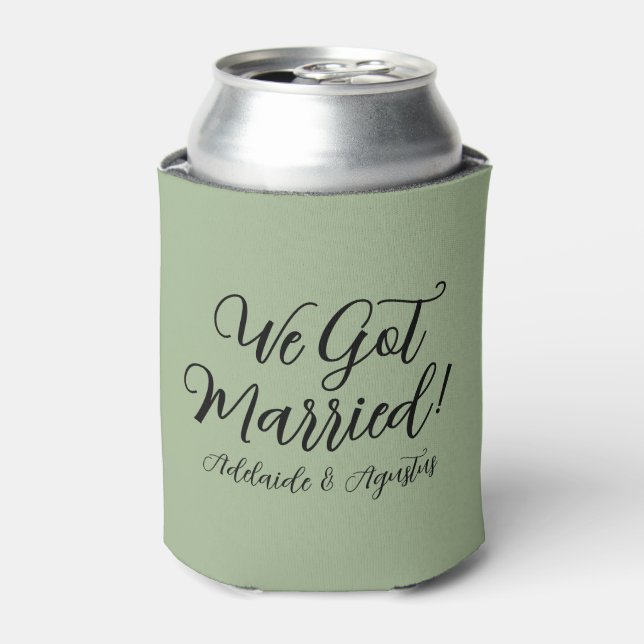 Enfriador De Latas We Got Married Green Cooler (Lata Anverso)